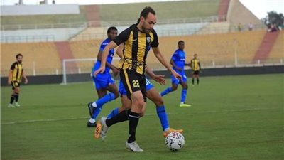 المقاولون العرب والجونة حبايب في الشوط الأول من الدوري الممتاز