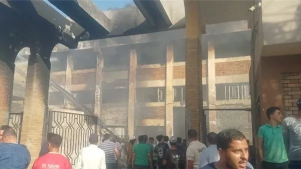 حريق مصنع بأكتوبر
