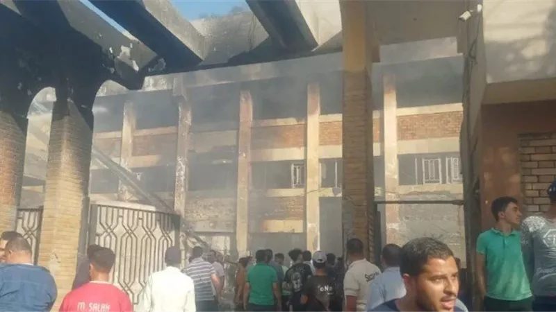 حريق مصنع بأكتوبر 