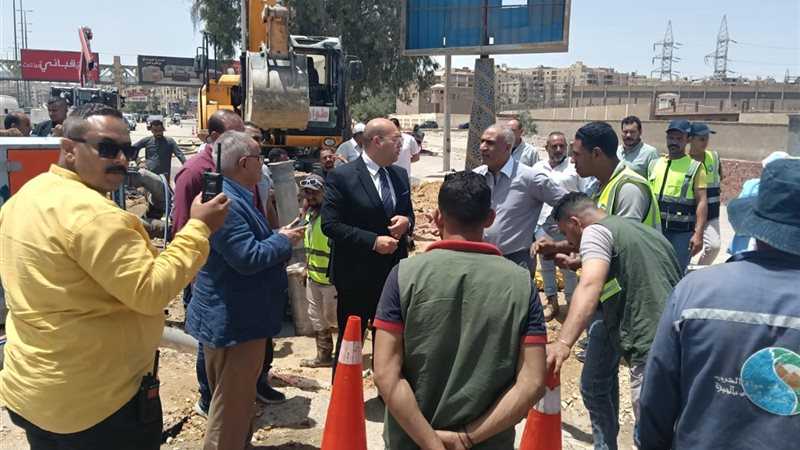 خلال أعمال الإصلاح للكسر 