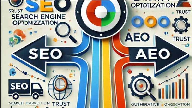 محرك البحث SEO ومحرك الإجابة AEO