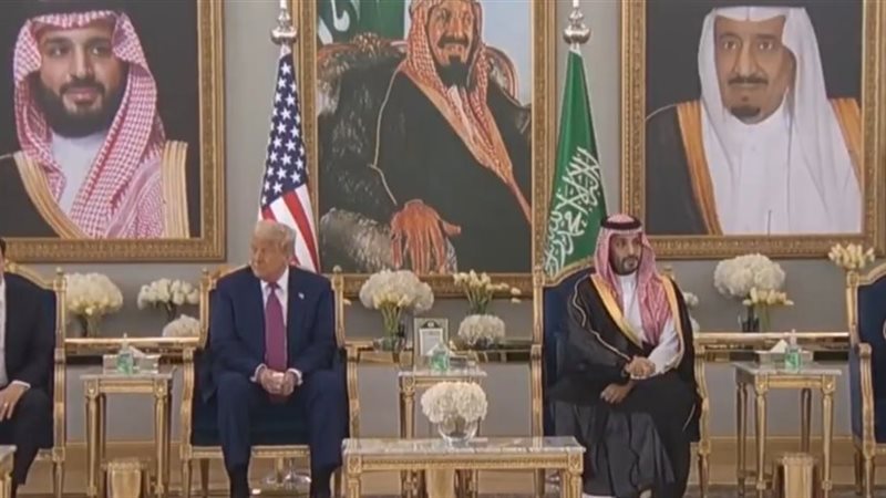 الرئيس ترامب خلال زيارته للسعودية 