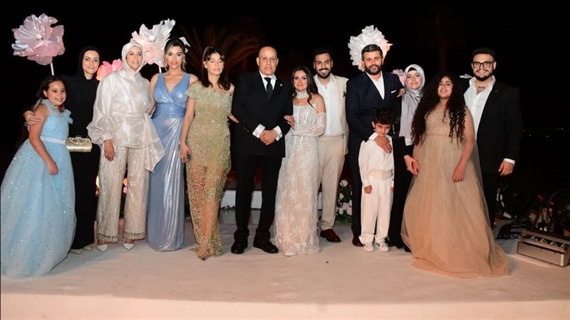 خطوبة ابنه المنتج محمد الشريف