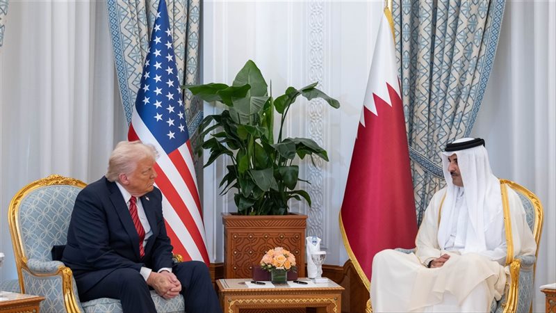 ترامب وأمير قطر