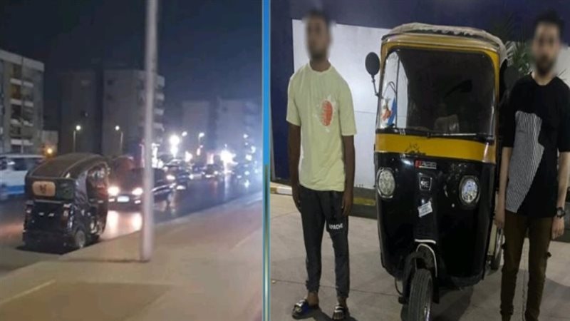 المتهم عقب ضبطه 