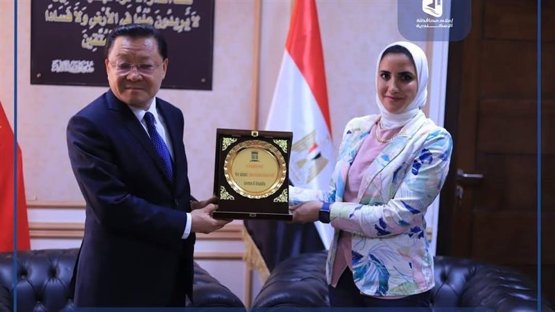 نائب محافظ الإسكندرية تبحث التعاون مع جوانجدونج الصينية