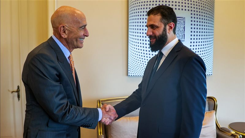 أحمد الشرع والمبعوث الأمريكي لسوريا