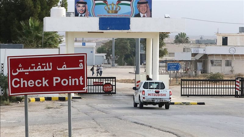 معبر جابر الحدودي بين الأردن وسوريا - أرشيفية 