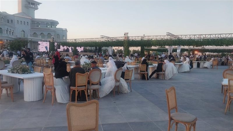 حفل الزفاف الجماعي لـ50 عروسة من فتيات الصعيد 