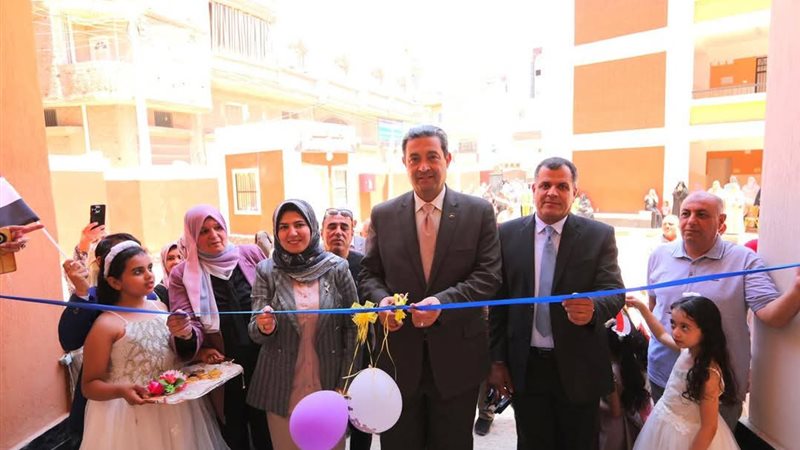 محافظ دمياط يفتتح مدرسة الشهيد السيد البنا الابتدائية