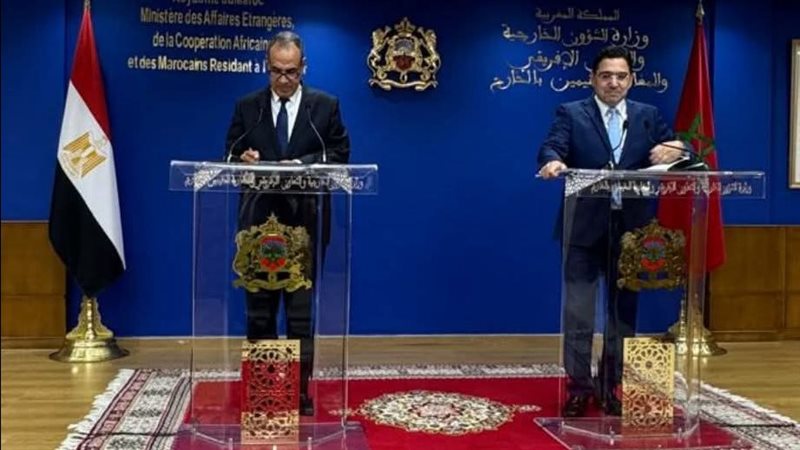 وزير الخارجية ونظيره المغربي