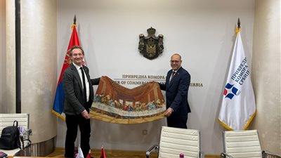 وزير العمل يستكمل لقاءاته في صربيا باجتماع مع رئيس غرفة التجارة والصناعة