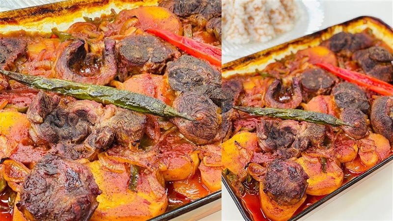  صينية البطاطس باللحمة