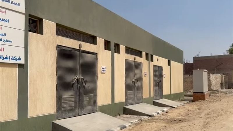بدء التشغيل التجريبي لمحطة رفع الصرف الصحي بقرية عرب الحصار