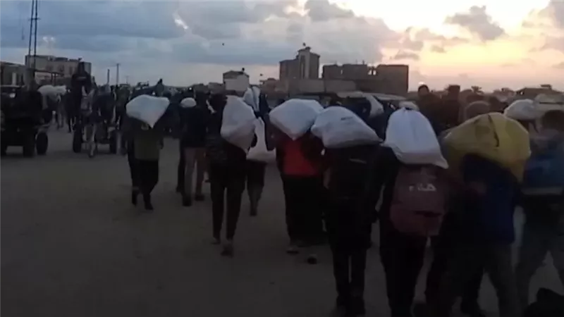 سرقة المساعدات الإنسانية في غزة ـ أرشيفية