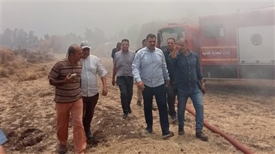محافظ الغربية يعلن السيطرة على حريق شونة كتان بشبراملس