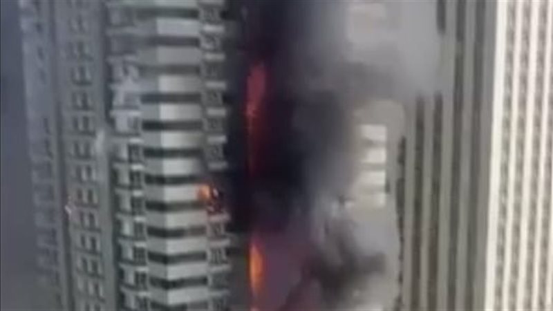 حريق مارينا دبي
