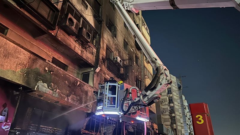 حريق مطعم سيتي كريب