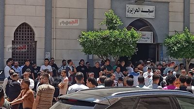 تشييع جثمان الفنان أحمد عامر من مسجد الحرايري بقرية سمنود بمحافظة الغربية