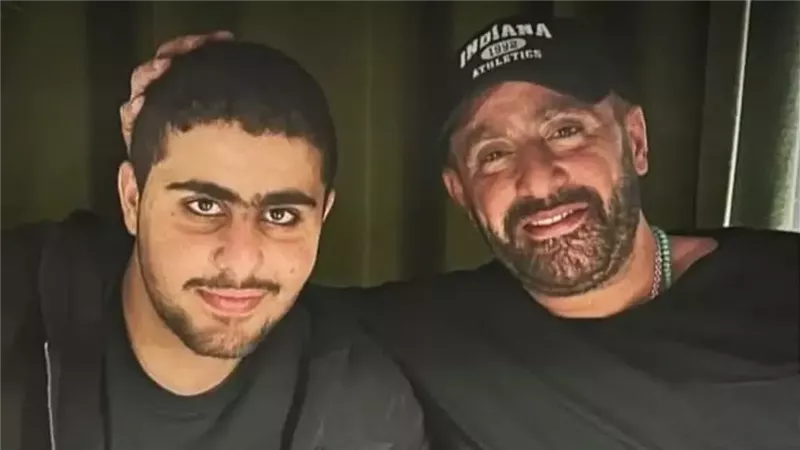أحمد السقا وابنه حمزة