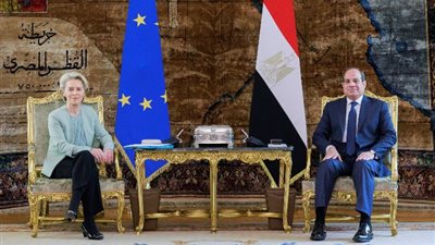 رئيسة المفوضية الأوروبية: نتفق مع مصر على مبدأ رفض تهجير الفلسطينيين