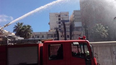 انتداب المعمل الجنائي لمعاينة حريق مخزن حقائب وسترات دون إصابات بالجيزة
