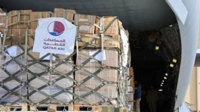 قطر ترسل طائرتي مساعدات إلى غزة