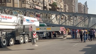 قرار جديد من النيابة في حادث سقوط كوبرى أحمد عرابي بالمهندسين