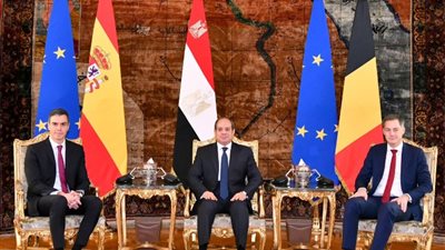 السيسي يستقبل رئيسي وزراء إسبانيا وبلجيكا لعقد مباحثات بشآن غزة