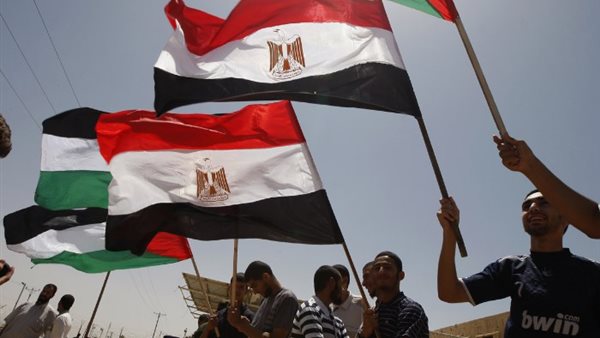 أعلام مصر وفلسطين