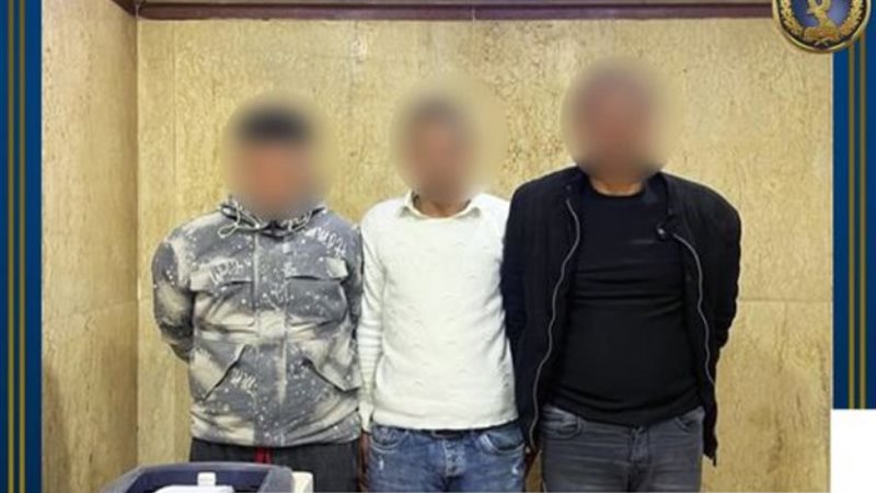 المتهمين والمضبوطات