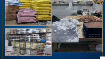 ضبط 2 طن مواد غذائية مجهولة المصدر  فى مصنع حلويات بالمرج