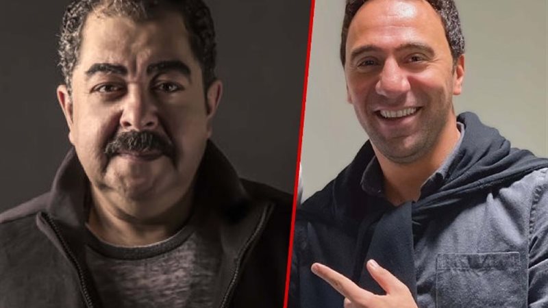 الفنان محمد سلام والفنان الراحل طارق عبد العزيز