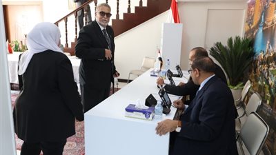 المصريون بالبحرين يشاركون بملحمة وطنية في انتخابات الرئاسة 2024 .. صور