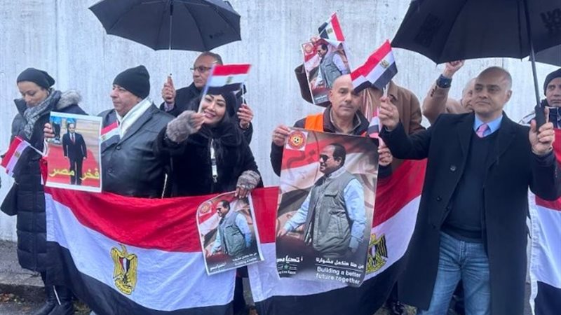 جانب من مشاركة المصريين بالخارج