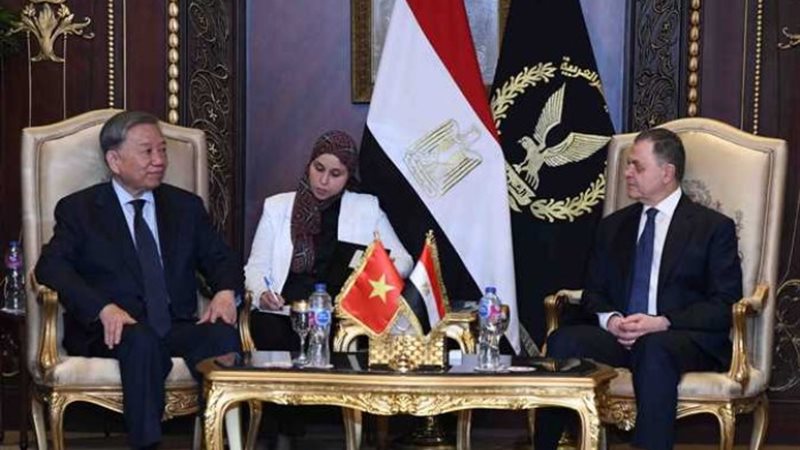 وزيرا الداخلية المصري والفيتنامي
