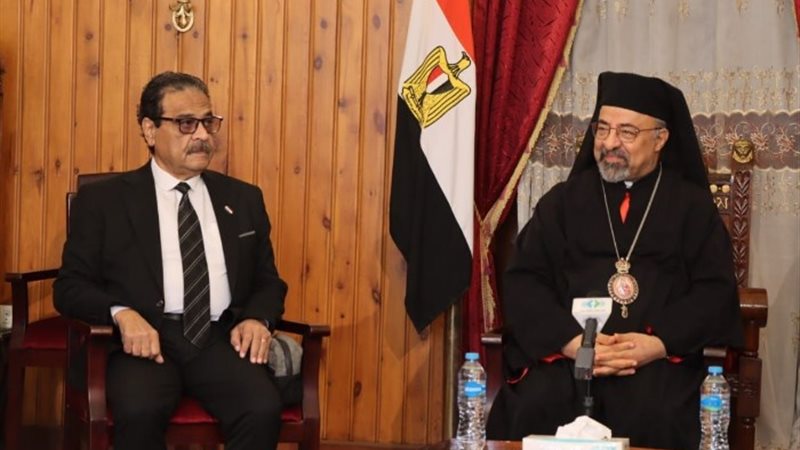 فريد زهران وبطريرك الأقباط الكاثوليك
