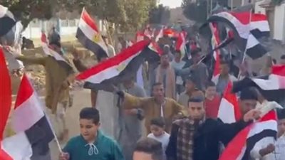 صعايدة دار السلام  يشاركون في الانتخابات الرئاسة بـ «المزمار والطبل البلدي »