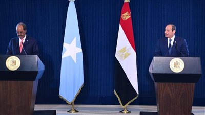 نص كلمة الرئيس السيسي خلال مؤتمره المشترك مع نظيره الصومالي في العلمين