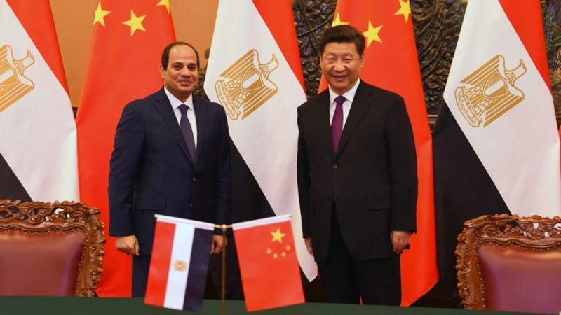 الرئيس السيسي مع نظيره الصيني