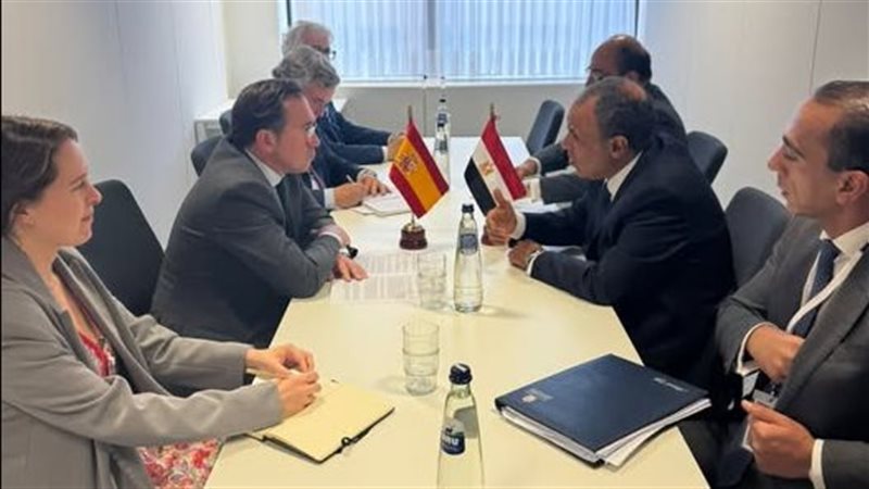 وزير الخارجية ونظيره الإسباني