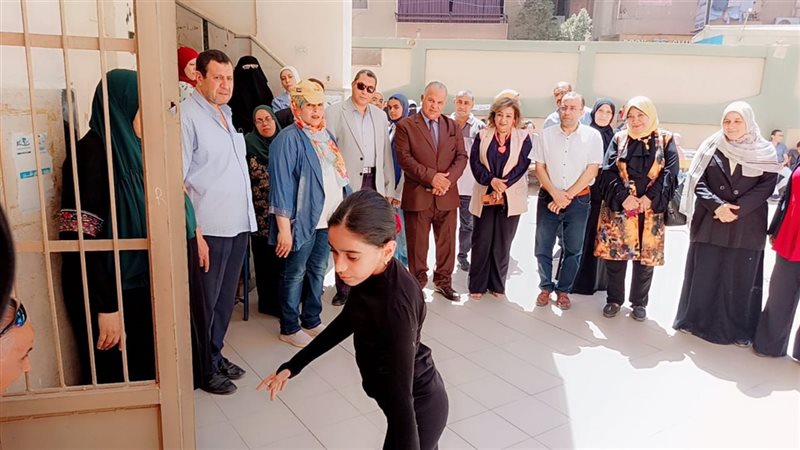 وكيل وزارة التعليم بالفيوم أثناء الاحتفالية