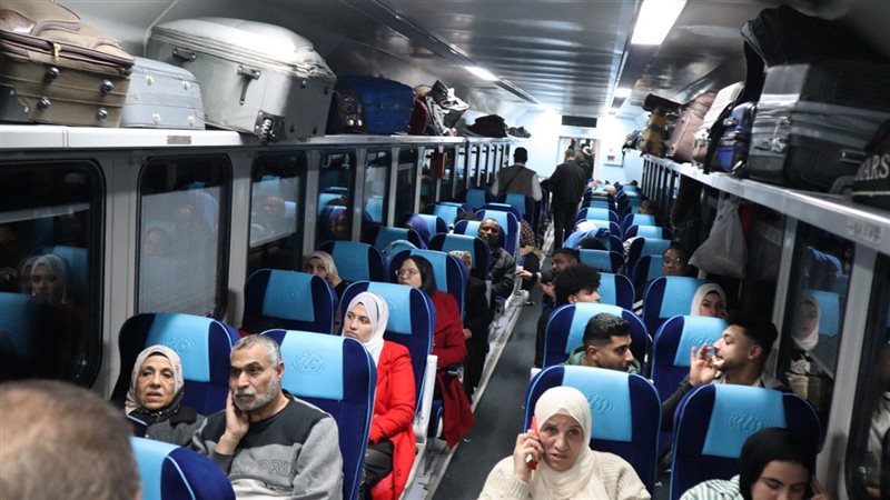 صورة من عربة السكة الحديد