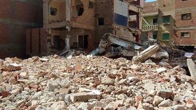 التفاصيل الكاملة لعقار مصر القديمة المنهار.. مكون من طابقين