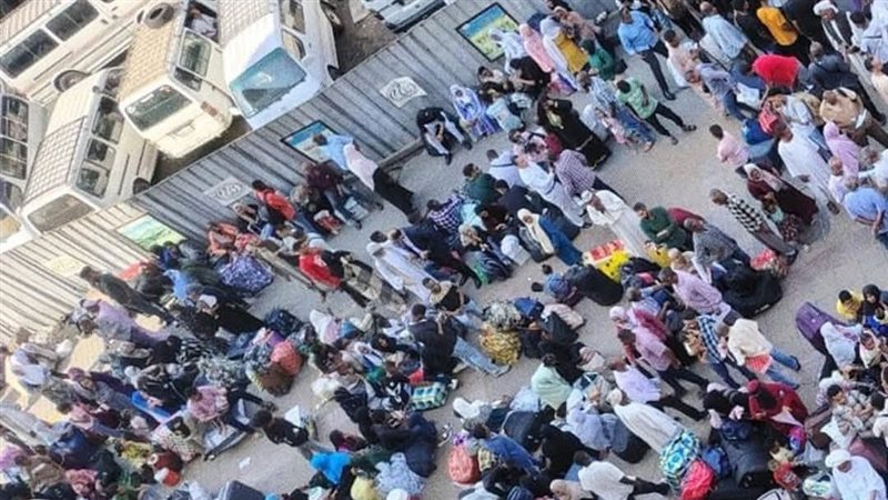 آلاف السودانيين في ميدان رمسيس