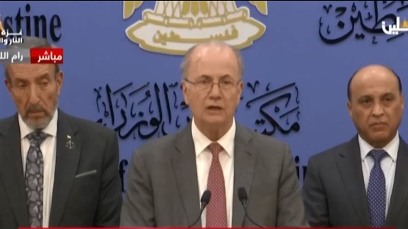 مؤتمر صحفي لرئيس الوزراء الفلسطيني