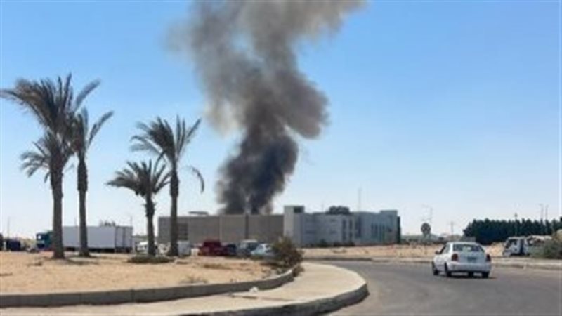 حريق مصنع ضفائر السيارات 