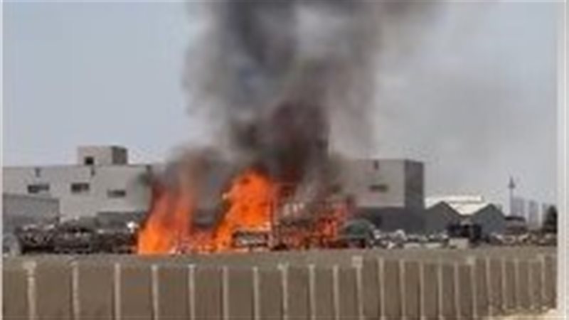 حريق مصنع قطع غيار سيارات بأكتوبر 
