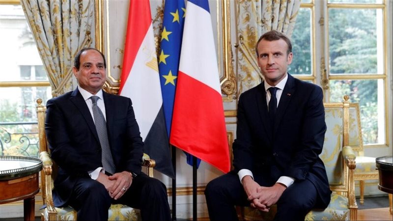 الرئيس السيسي والرئيس ماكرون
