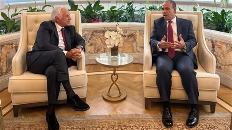 وزير الخارجية يلتقي مالك مجموعة شركات 